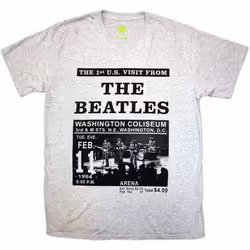 The Beatles - T-shirt WASHINGTON COLISEUM - Adulte (Gris)