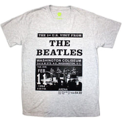 The Beatles - T-shirt WASHINGTON COLISEUM - Adulte (Gris)