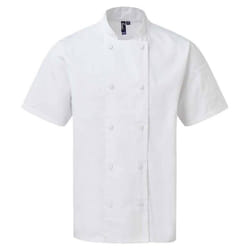 Premier - T-shirt de cuisinier - Homme (Blanc)