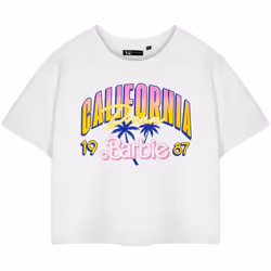 Barbie - T-shirt court CALIFORNIA DREAM - Femme (Blanc)