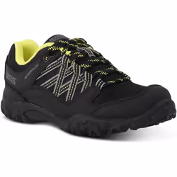 Regatta - Chaussures de marche EDGEPOINT - Enfant (Noir / Vert néon)