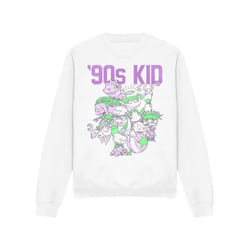 Nickelodeon - Sweat 90S KID - Adulte (Blanc)