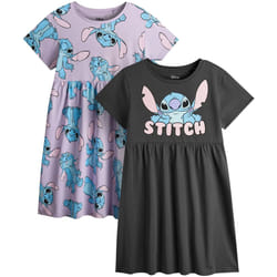 Lilo & Stitch - Ensemble Robes - Fille (Violet / Noir)