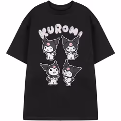 Hello Kitty - T-shirt - Femme (Noir)