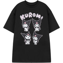 Hello Kitty - T-shirt - Femme (Noir)