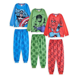 Marvel Avengers - Ensembles de pyjamas longs - Garçon (Multicolore)