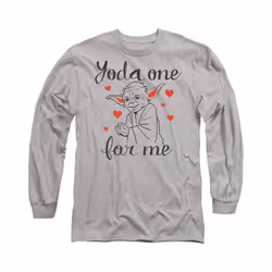 Star Wars - T-shirt YODA ONE FOR ME - Adulte (Gris chiné)
