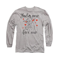 Star Wars - T-shirt YODA ONE FOR ME - Adulte (Gris chiné)