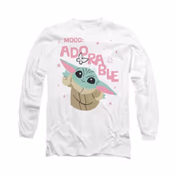 Star Wars: The Mandalorian - T-shirt MOOD ADORABLE - Adulte (Blanc)