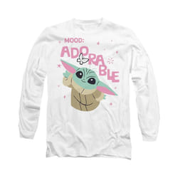 Star Wars: The Mandalorian - T-shirt MOOD ADORABLE - Adulte (Blanc)