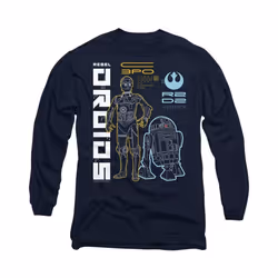 Star Wars - T-shirt REBEL DROIDS - Adulte (Bleu marine)