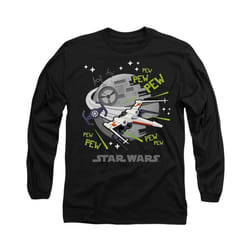 Star Wars - T-shirt PEW PEW - Adulte (Noir)