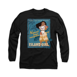 Moana - T-shirt ISLAND GIRL - Adulte (Noir)