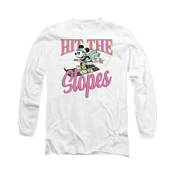 Disney - T-shirt HIT THE SLOPES - Adulte (Blanc)