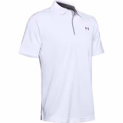 Under Armour - Polo TECH - Homme (Blanc / Graphite)