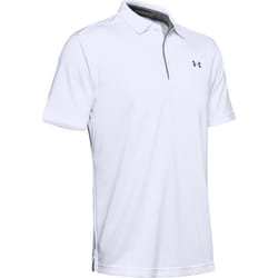 Under Armour - Polo TECH - Homme (Blanc / Graphite)