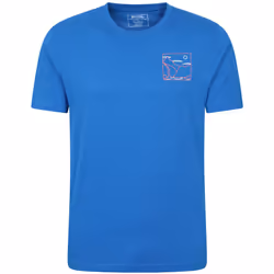 Mountain Warehouse - T-shirt ADVENTURE BEGINS - Homme (Cobalt)