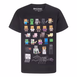 Minecraft - T-shirt - Garçon (Noir)