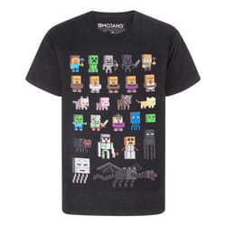 Minecraft - T-shirt - Garçon (Noir)