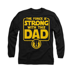 Star Wars - T-shirt FORCE IS STRONG DAD - Adulte (Noir)