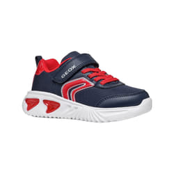 Geox - Baskets ASSISTER B.C - Garçon (Bleu marine / Rouge)
