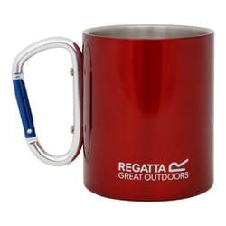 Regatta - Mug en acier avec poignée mousqueton - Taille unique (Rouge)