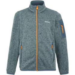 Regatta - Veste polaire NEWHILL - Enfant (Glacier / Gris orageux / Jaune orangé vif)