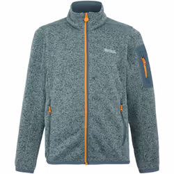 Regatta - Veste polaire NEWHILL - Enfant (Glacier / Gris orageux / Jaune orangé vif)