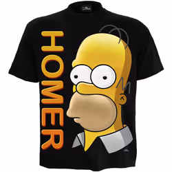 The Simpsons - T-shirt - Adulte (Noir)
