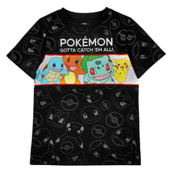 Pokemon - T-shirt Manches courtes - Garçon (Noir)