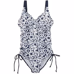 Regatta - Maillot de bain 1 pièce ALINAE - Femme (Bleu marine / Blanc)