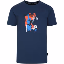 Dare 2B - T-shirt TRAILBLAZER - Enfant (Denim sombre / Pêche foncée)