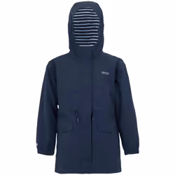 Regatta - Veste imperméable BALLINA - Enfant (Bleu marine / Blanc)