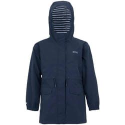 Regatta - Veste imperméable BALLINA - Enfant (Bleu marine / Blanc)