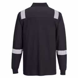 Portwest - Polo manches longues WX3 FR - Adulte (Noir)