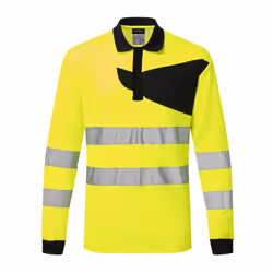 Portwest - Polo haute visibilité PW2 - Homme (Jaune / Noir)