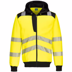 Portwest - Veste à capuche PW3 - Adulte (Jaune / Noir)