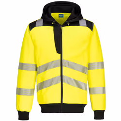 Portwest - Veste à capuche PW3 - Adulte (Jaune / Noir)