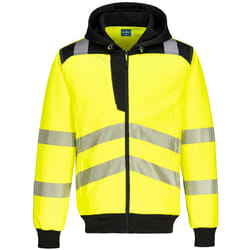 Portwest - Veste à capuche PW3 - Adulte (Jaune / Noir)