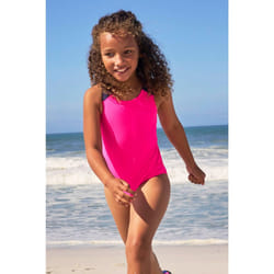 Mountain Warehouse - Maillot de bain 1 pièce SPORTY - Fille (Rose vif)