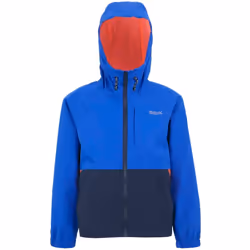 Regatta - Veste imperméable HANLEIGH - Enfant (Bleu olympien / Bleu marine / Orange sanguine)