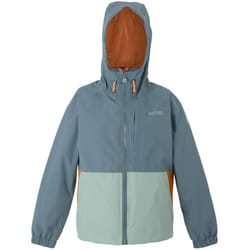 Regatta - Veste imperméable HANLEIGH - Enfant (Gris orageux / Glacier / Orange sombre)
