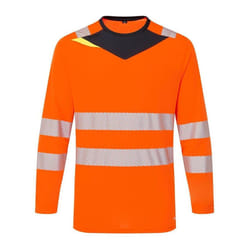 Portwest - T-shirt Manches longues DX4 - Homme (Orange / Noir)