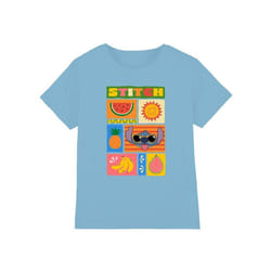 Lilo & Stitch - T-shirt - Enfant (Bleu ciel)