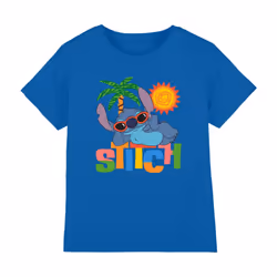 Lilo & Stitch - T-shirt - Enfant (Bleu roi)