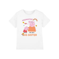Peppa Pig - T-shirt PROMOTED TO BIG SISTER - Enfant (Blanc)