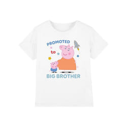 Peppa Pig - T-shirt PROMOTED TO BIG BROTHER - Enfant (Blanc)