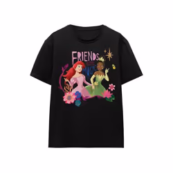 Disney Princess - T-shirt FRIENDS ARE MAGIC - Adulte (Noir)