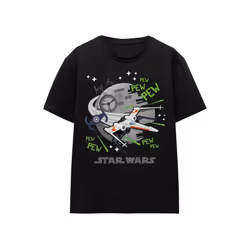 Star Wars - T-shirt PEW PEW - Adulte (Noir)