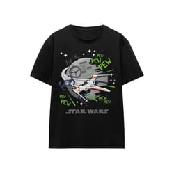 Star Wars - T-shirt PEW PEW - Adulte (Noir)